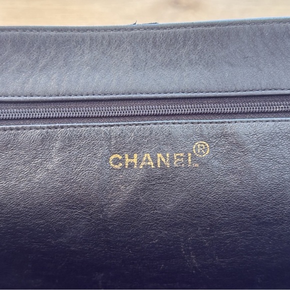Chanel Black Leather Tote Bag - Picture 8 of 13